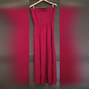 Deli. S cotton dress in Wine Red, Size 4, NWT